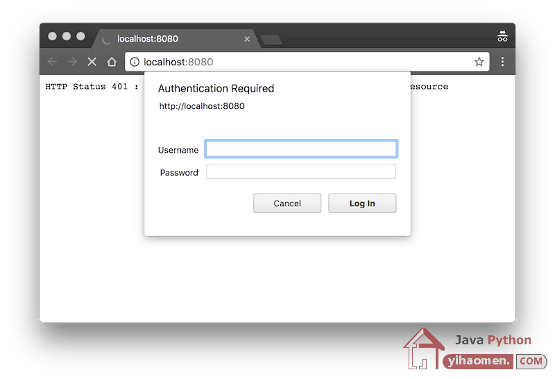 Spring Security Basic Authentication Configuration Example