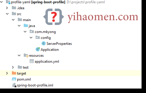 Spring Boot Profile based properties and yaml example